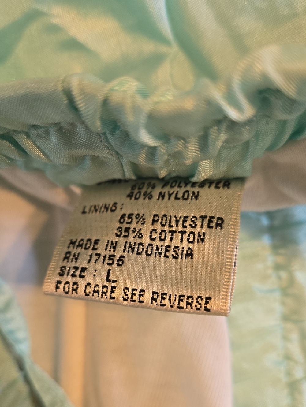 Clipper Bay Vintage Grandma Aqua Pastel Floral Track Suit Jacket & Pants - Picture 10 of 11